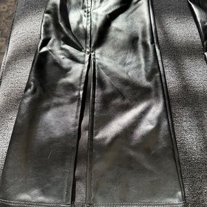 XL wild fable elastic waist leather flare pants